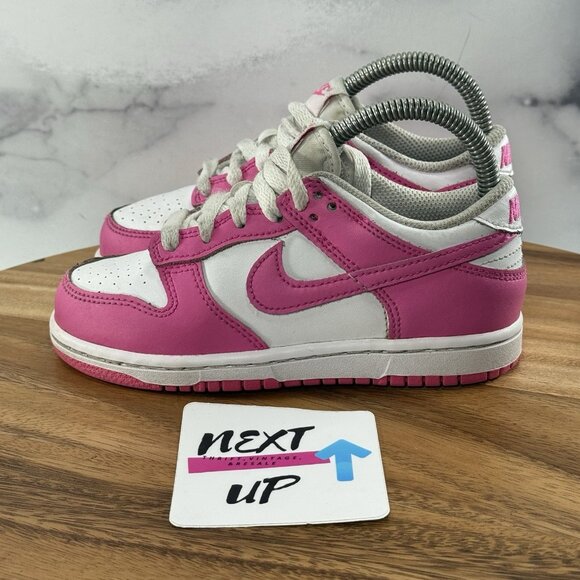 Toddler size 12C-Nike Dunk Low PS Athletic Shoes ‘Laser Fuchsia’ FB9108 102 - Picture 1 of 9